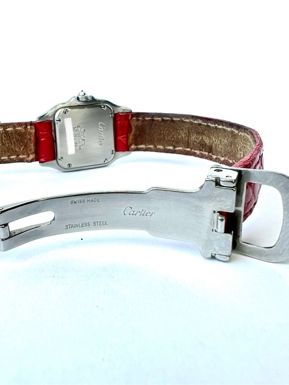 CARTIER PANTHERE 23mm Quartz 2 Tone 0.88TCW DIAMOND Watch White Dial - Picture 6 of 7